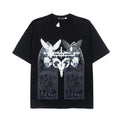 WHO DECIDES WAR Gothic Angel Graphic T-Shirt Unisex Oversized Streetwear Cotton Tee