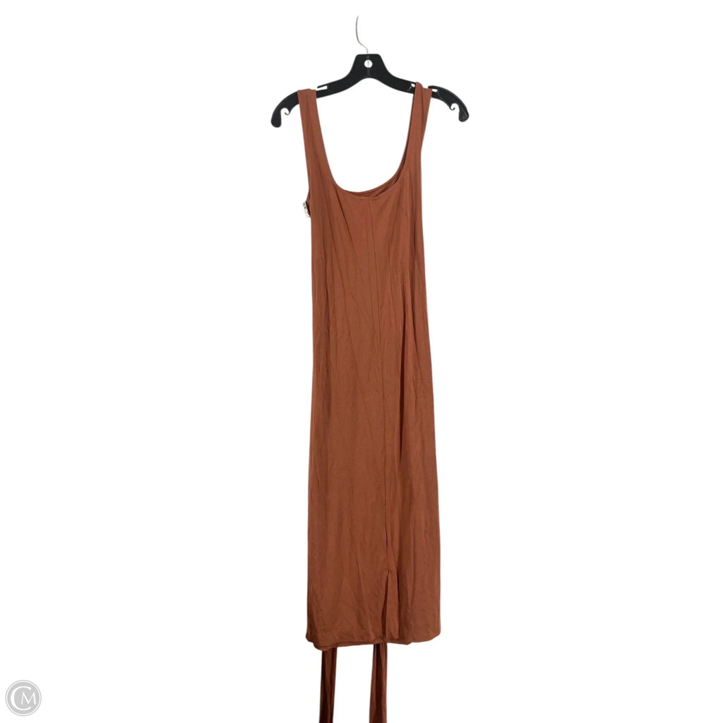 Dress Casual Midi By Ann Taylor In Copper, Size: S