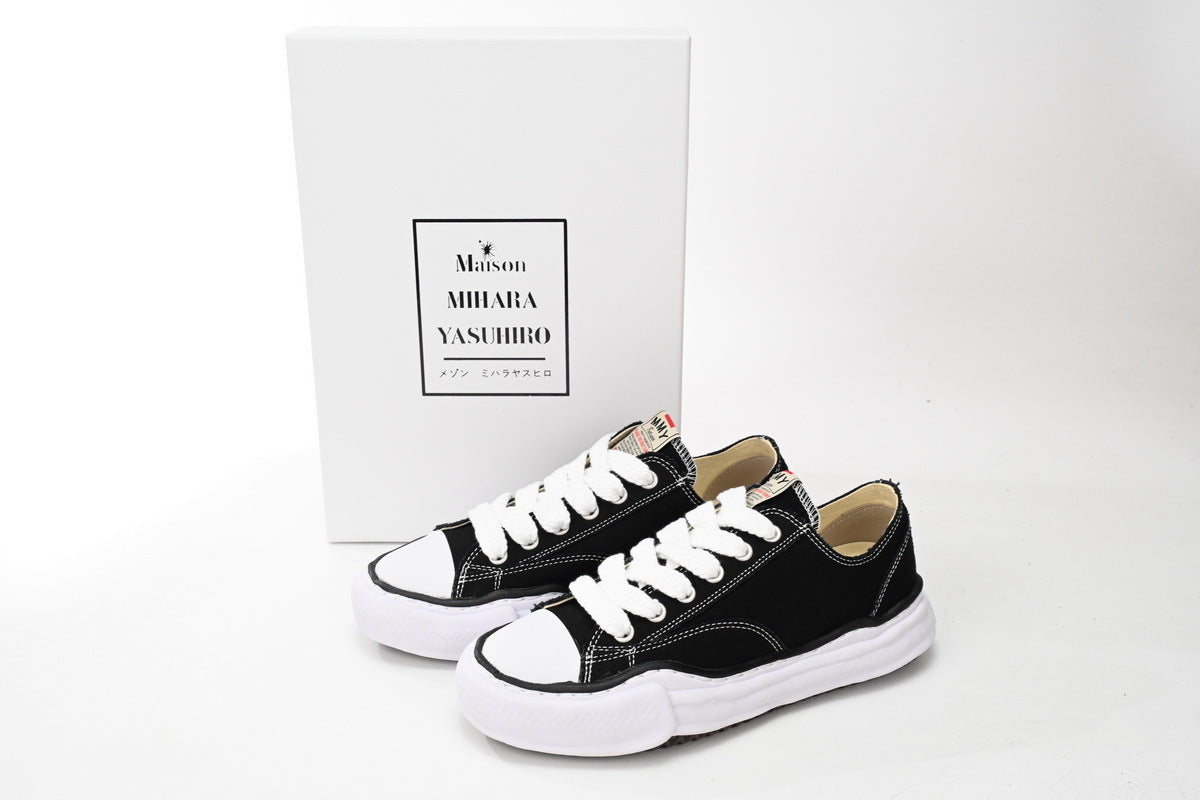 Rsnow Maison Mihara Yasuhiro Peterson OG Sole Canvas Low Black NO.722 A01FW702
