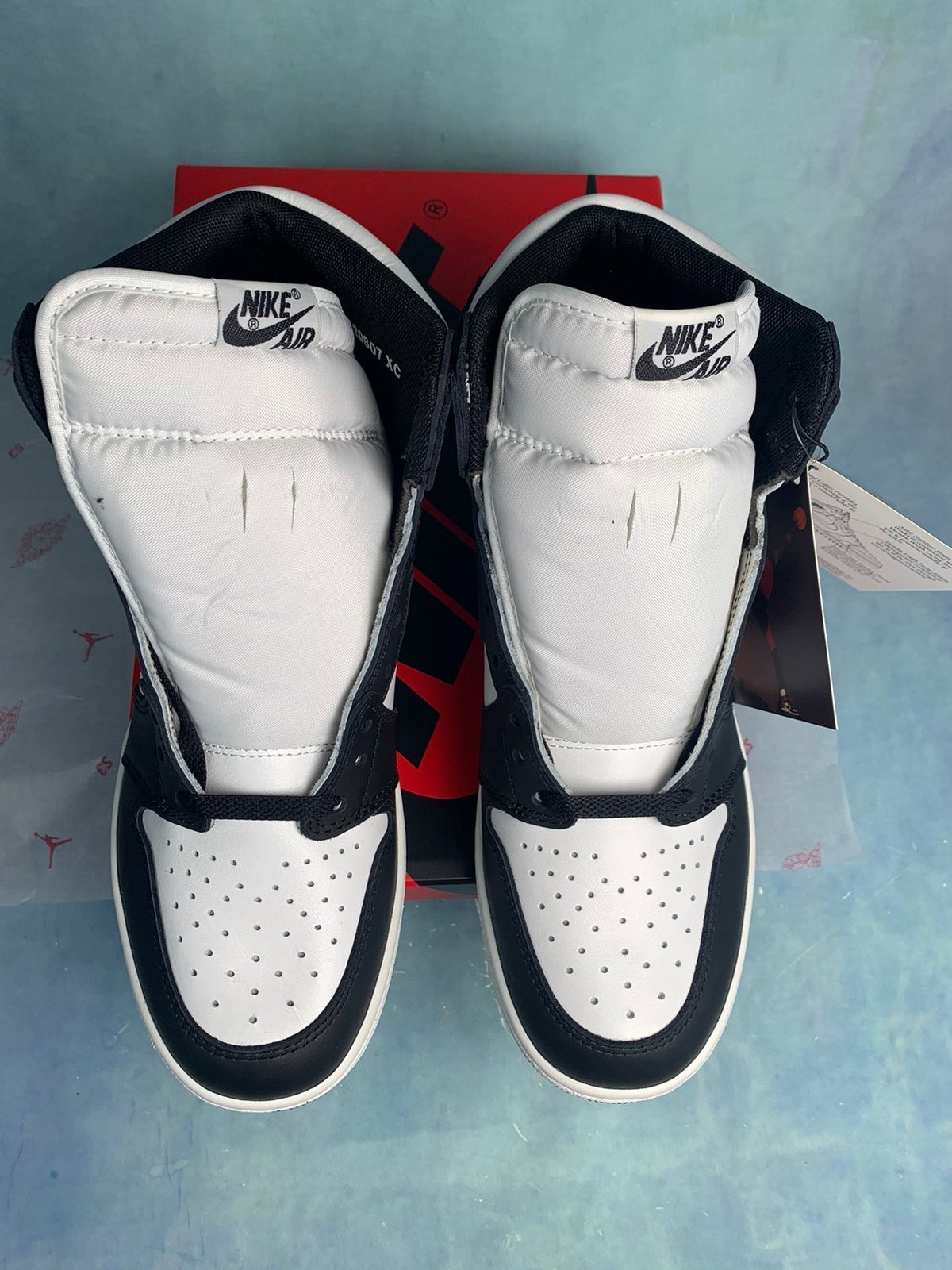 Air Jordan 1 High Black and White Panda 85 Unisex Sneakers BQ4422-001 Style 16