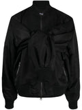 Mostly Heard Rarely Seen logo-embroidered panelled jacket