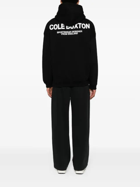 COLE BUXTON logo-print cotton hoodie