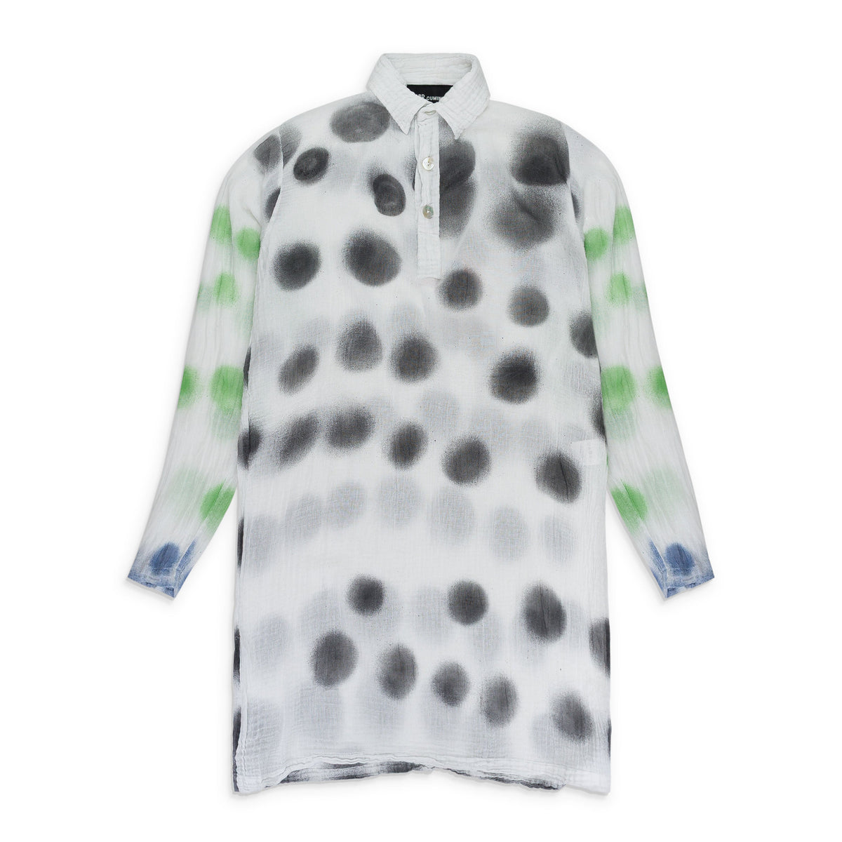 WHITE POLKA BLOUSE