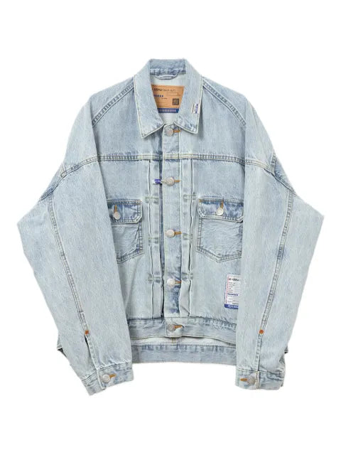 in･stru(men-tal). logo-print denim jacket