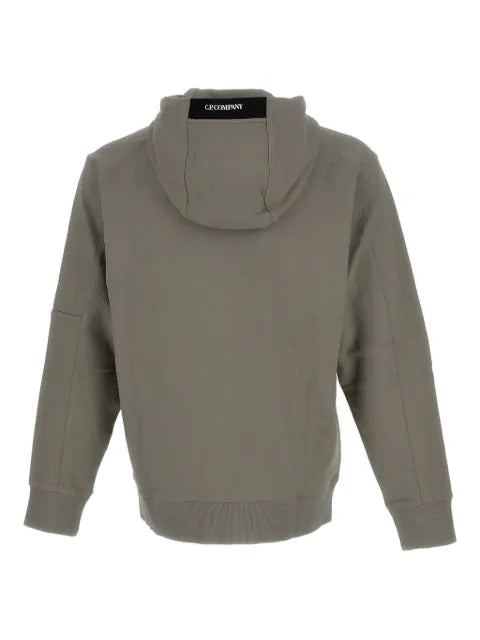 C.P. Company diagonal-raised fleece lens hooded sweatshirt
