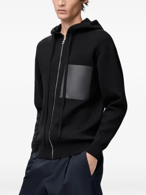 LOEWE zip-up hoodie in wool