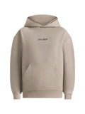 Manière De Voir JS001 in taupe signature relaxed-fit hoodie