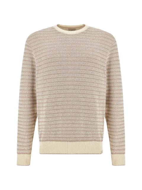Paul & Shark bouclé striped crew-neck sweater