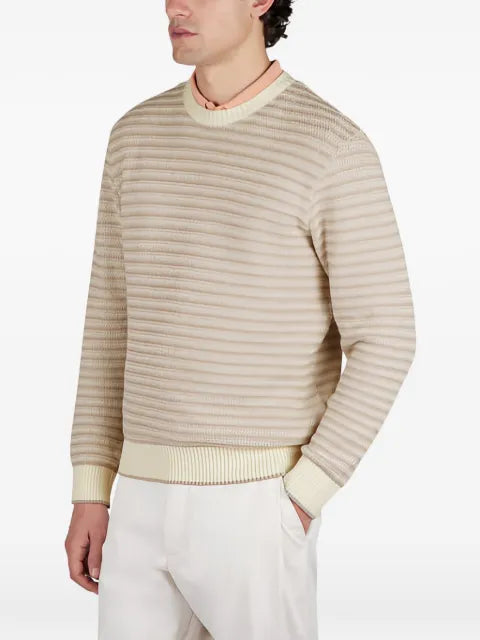 Paul & Shark bouclé striped crew-neck sweater