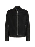 Karl Lagerfeld Jeans slogan-print distressed jacket