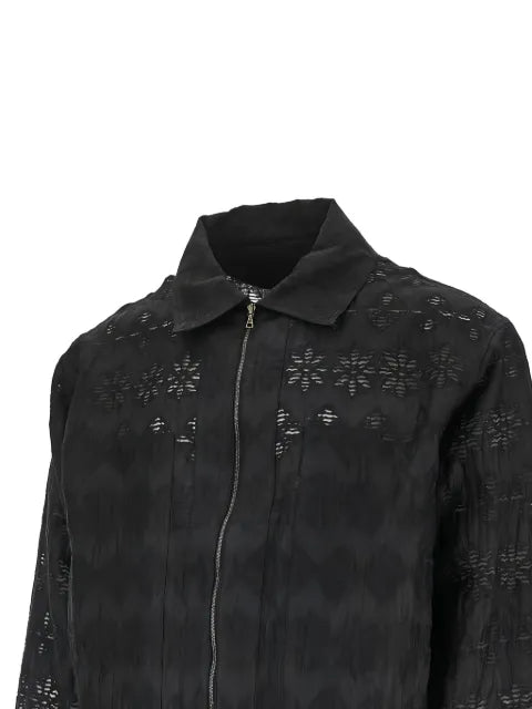 Cmmn Swdn Ares sheer lace-patterned jacket