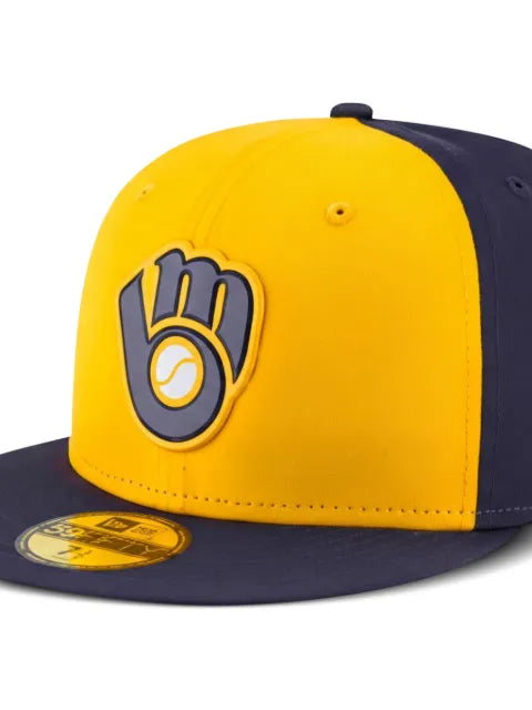 NEW ERA CAP 59FIFTY Milwaukee Brewers Authentic BP baseball cap
