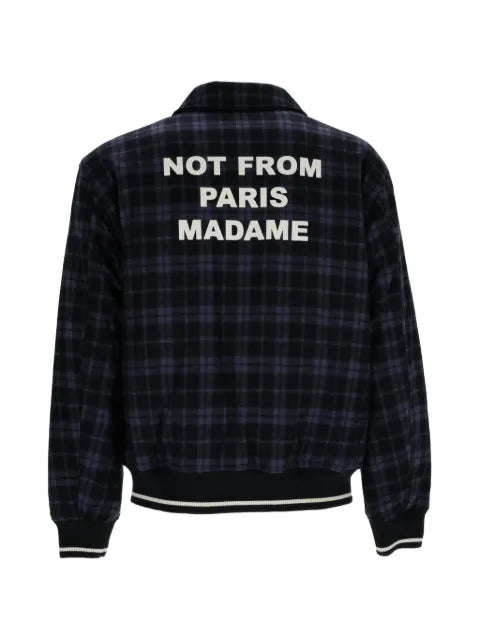 Drôle De Monsieur check flannel shirt jacket