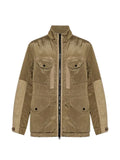 Stone Island logo-patch military jacket