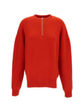 extreme cashmere Nº496 half-zip dropped-shoulder sweater