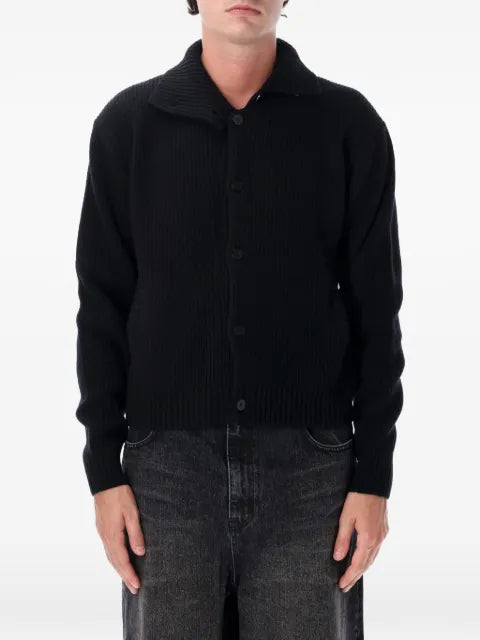 TONYWACK ribbed-knit high-neck jacket