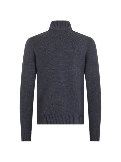 slowear button-up ribbed cardigan
