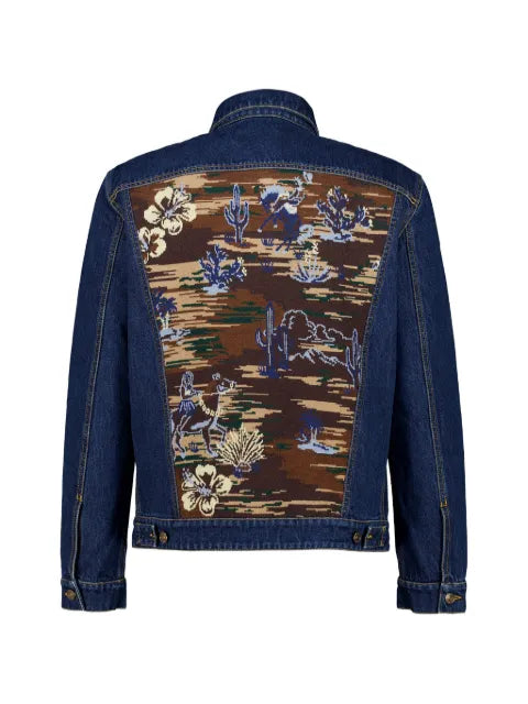 Alanui  Hawaii embroidered denim jacket