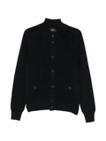 AROVESCIO ribbed-knit button-up sweater