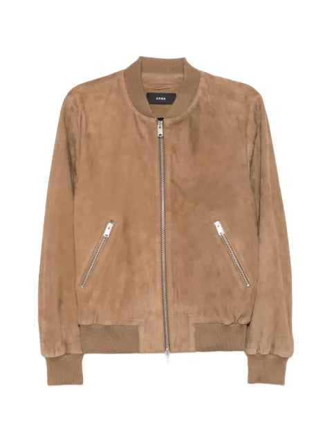Arma suede bomber jacket