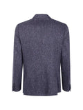 Paul Smith dark grey donegal wool patch-pocket blazer