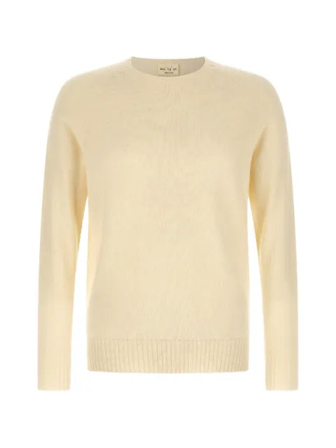 Ma'ry'ya raglan-sleeve slit-hem sweater