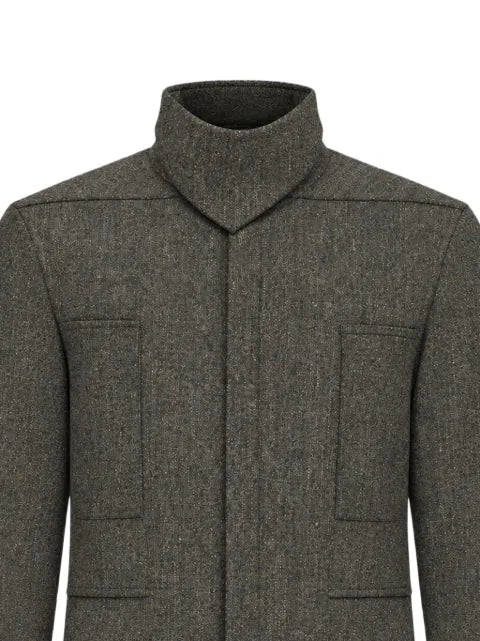 Rick Owens high-neck overshirt