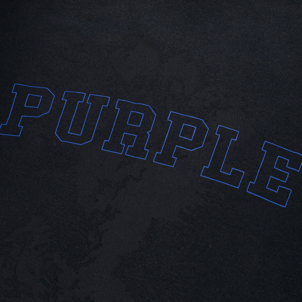 Black Textured Sky High Tee