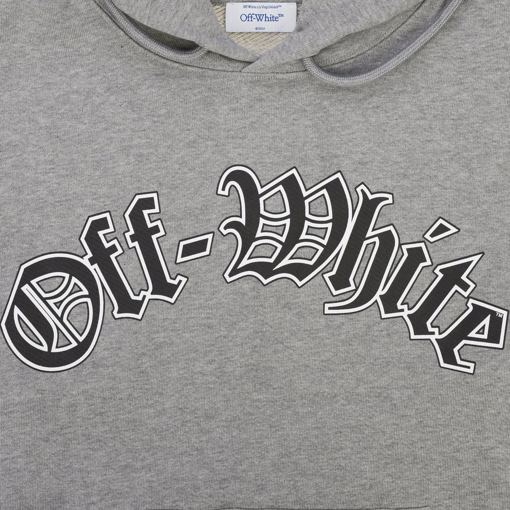 Heather Grey Goth Logo Hoodie