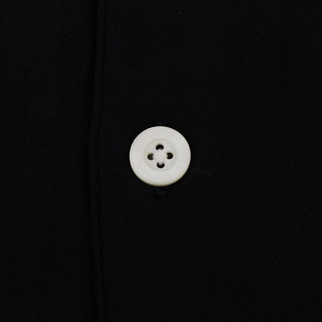 Black Long Sleeve Bowling Shirt