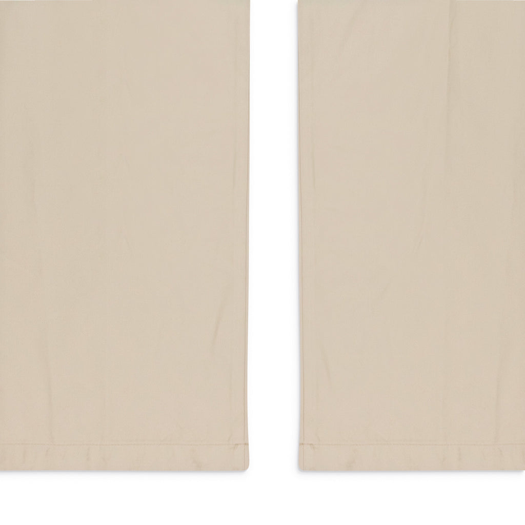 BEIGE WIDE-LEG PANTS
