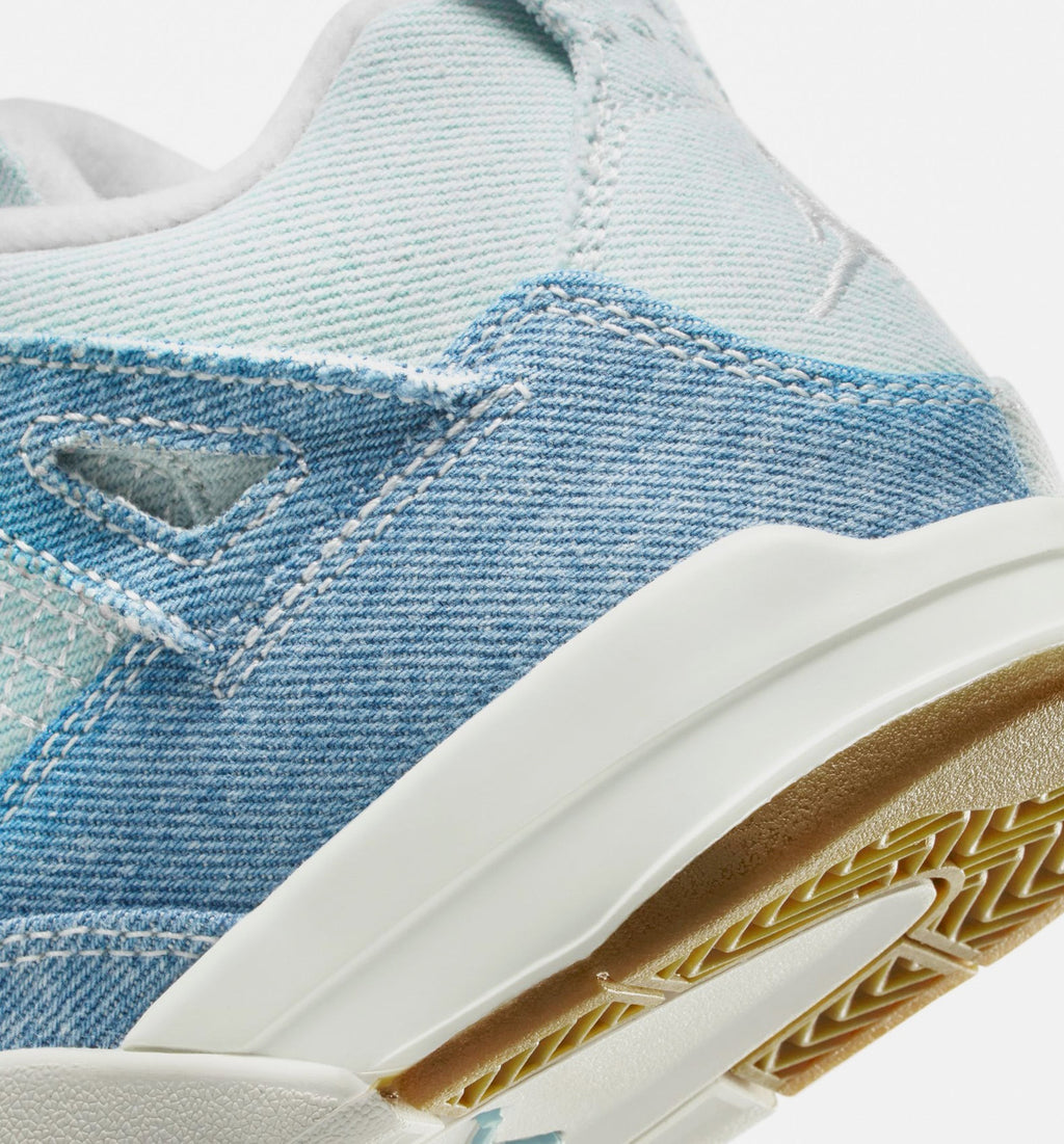 Air Jordan 4 Retro Worn Blue Preschool Sneakers