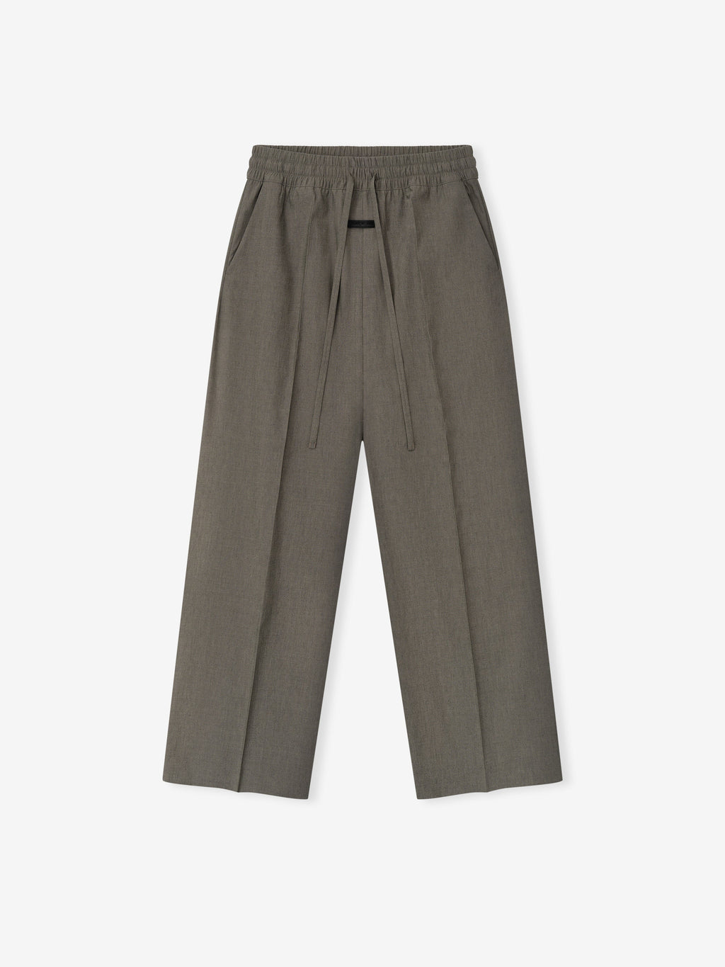Cotton Wool Oxford Wide Leg Drawstring Pants