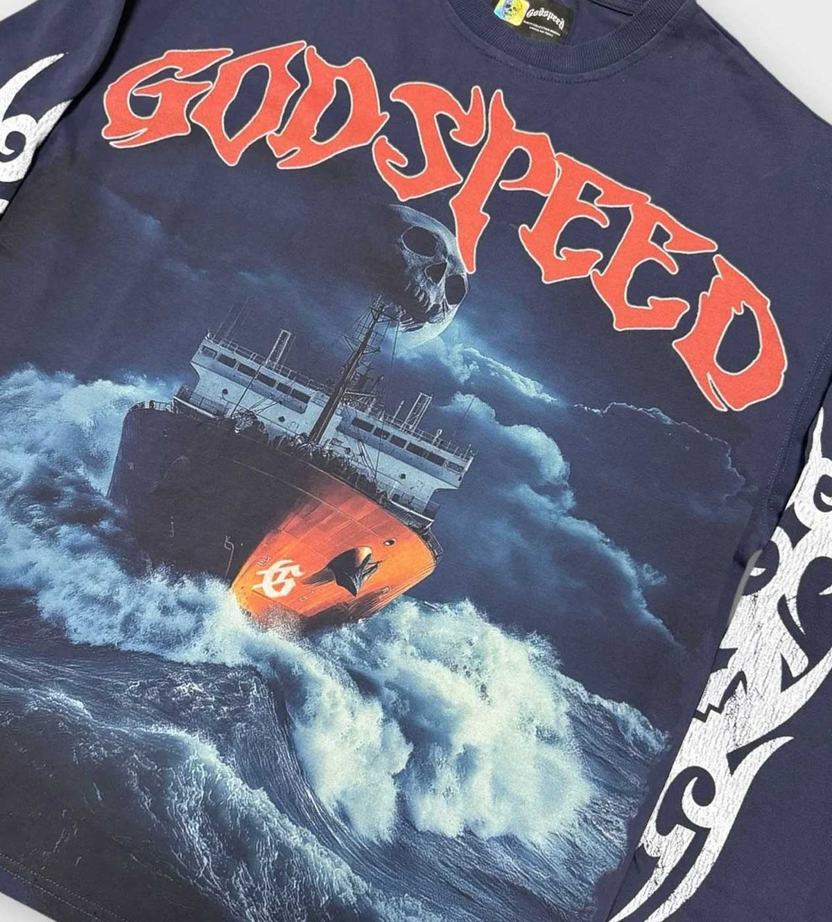Godspeed Sea Sick Navy Long Sleeve