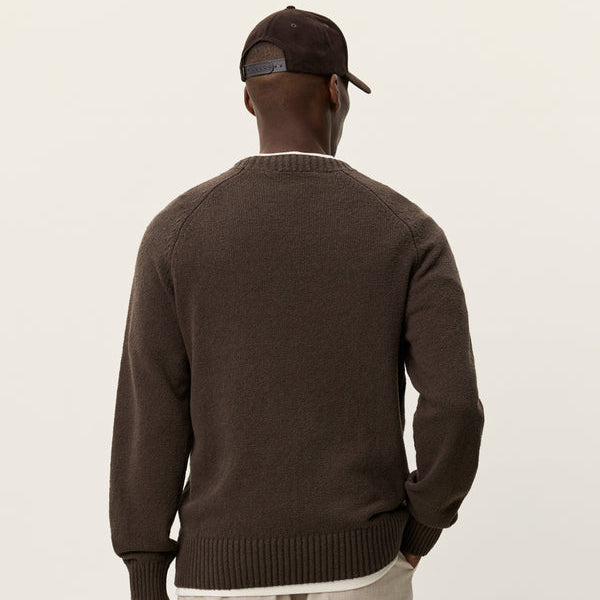 Les Deux Brad Roundneck Knit: Turkish Coffee Brown