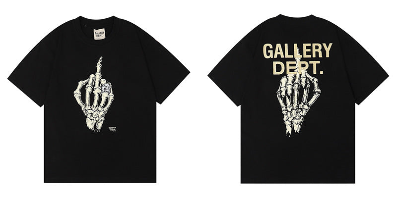 Gallery Dept Tie Dye Washed Graffiti Print Crew Neck T‑Shirt Unisex