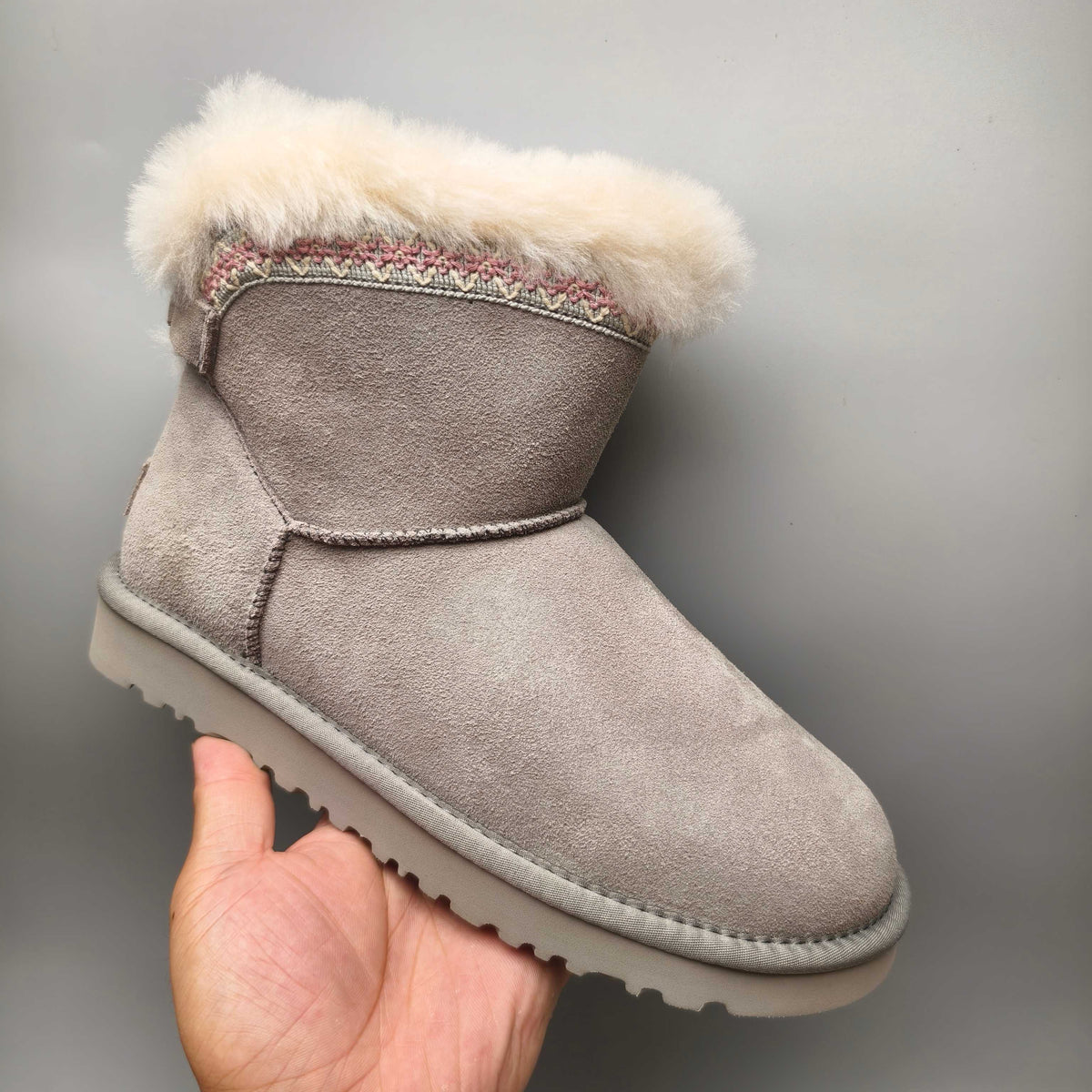 Grey Ethnic Style Back-Strap Casual Shoes — New Arrival | In Stock