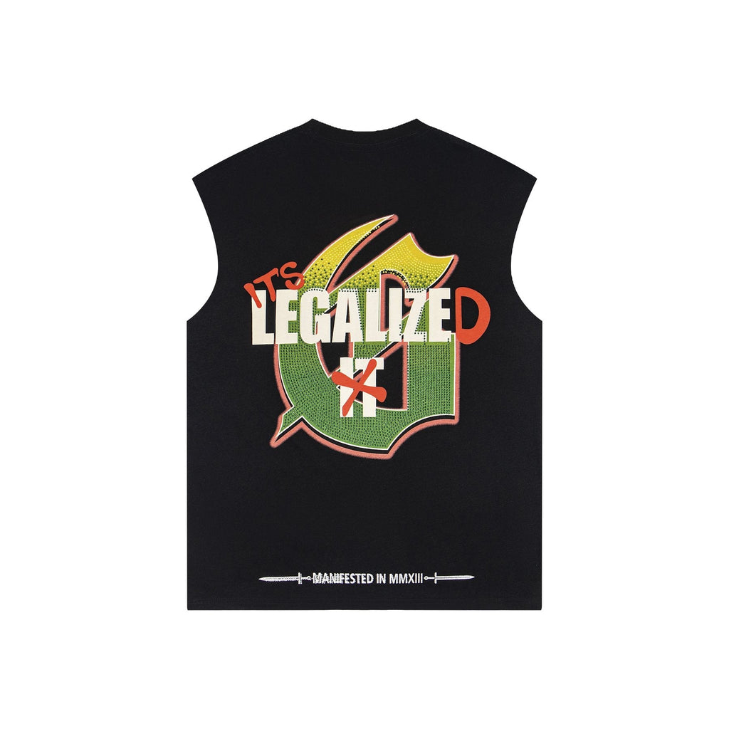 Godspeed Legalized Panther Graphic Sleeveless T-Shirt