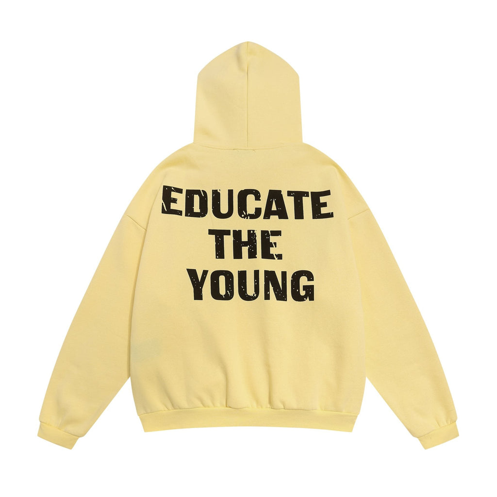 FOG Educate the Young Pale Yellow Hoodie