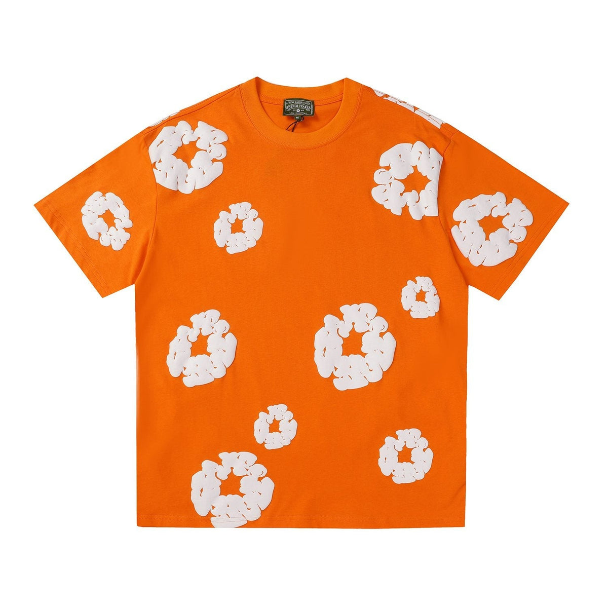 DENIM TEARS All-Over White Flower Print T-Shirt