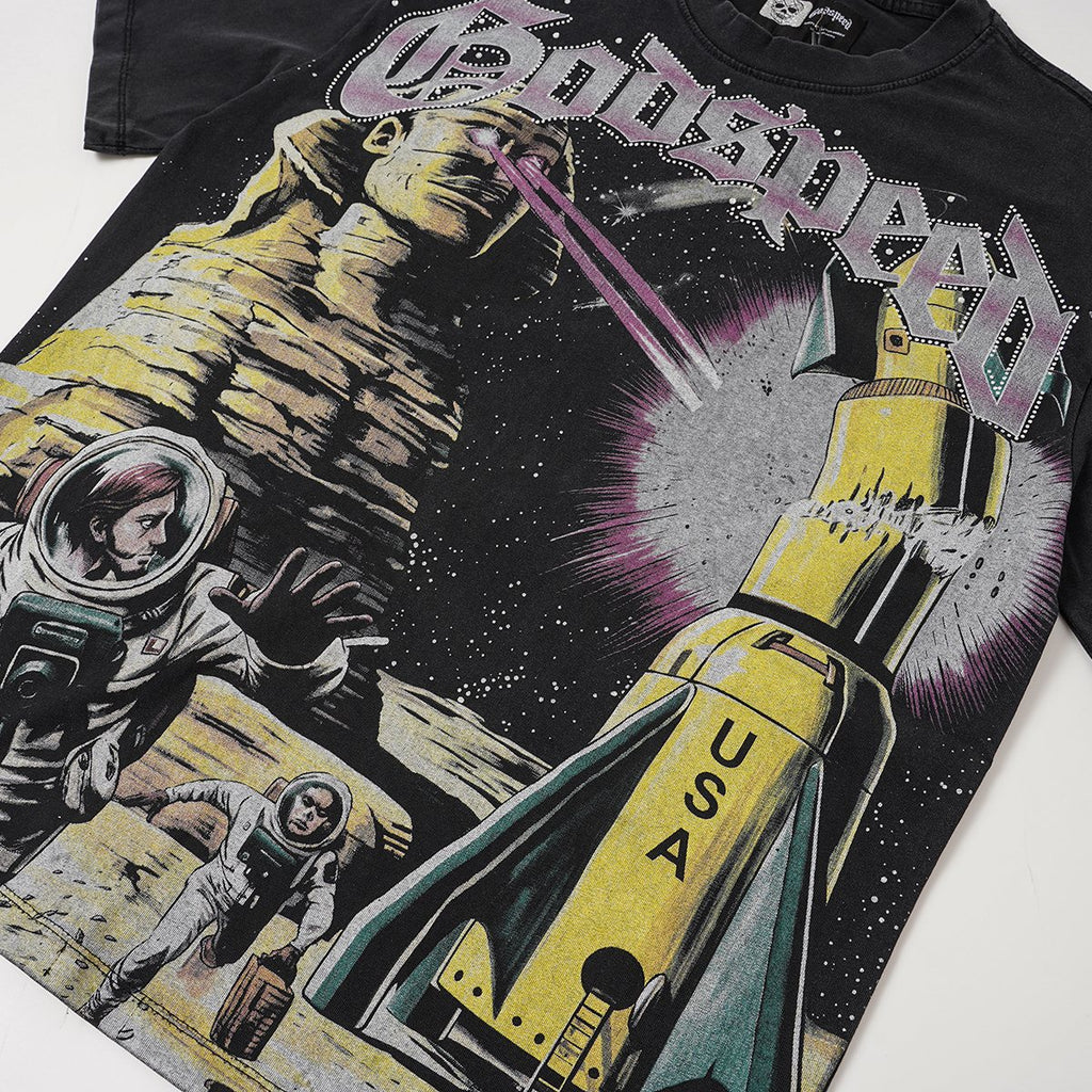 Godspeed Astronaut Rocket Graphic T-Shirt