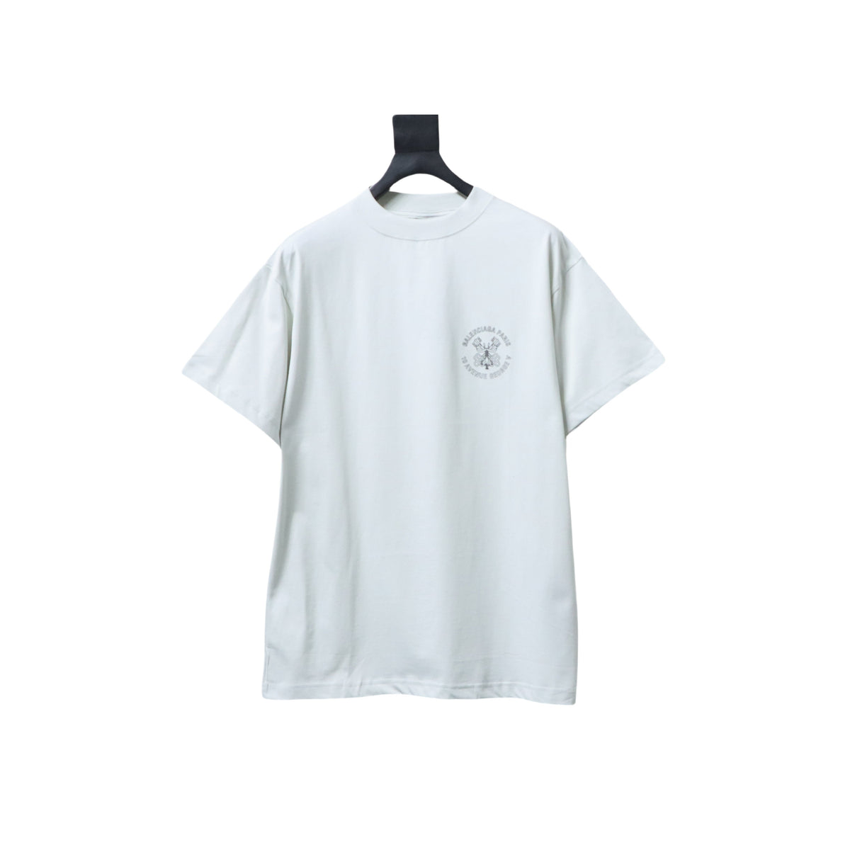 Balenciaga 25ss Key Badge Print Short-Sleeved Tee White