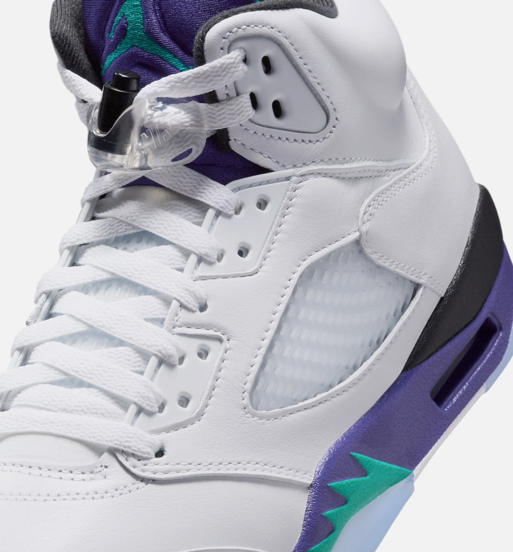 Air Jordan 5 Retro Grape Men's – White/New Emerald/Grape Ice/Black