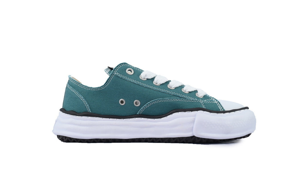 Maison Mihara Yasuhiro Peterson OG Sole Canvas Low White Green NO.727 A01FW702