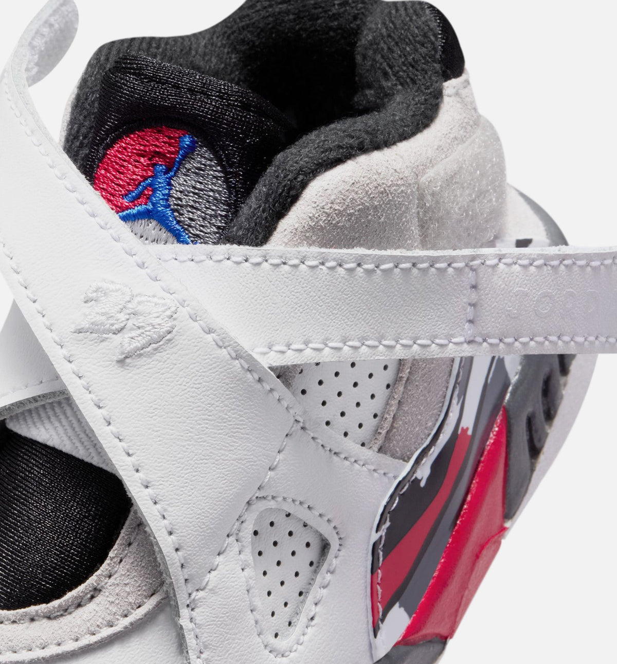 Air Jordan 8 Retro White and True Red – Infant & Toddler Lifestyle Shoe | White/Black/True Red