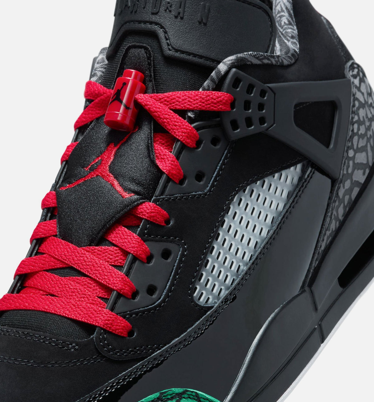 Spizike Low – Men's Lifestyle Shoe in Black/Classic Green/White/Varsity Red
