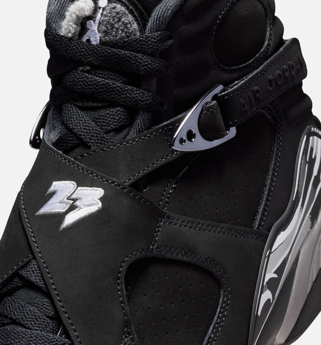 Air Jordan 8 Retro Chrome Black & Light Graphite Men's Lifestyle Shoe