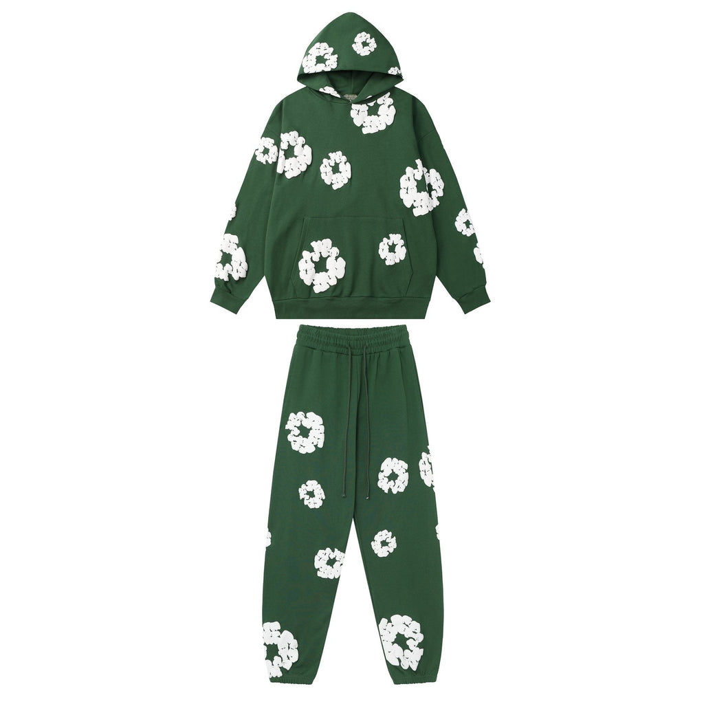 DENIM TEARS Floral Graphic Hoodie & Sweatpants Set