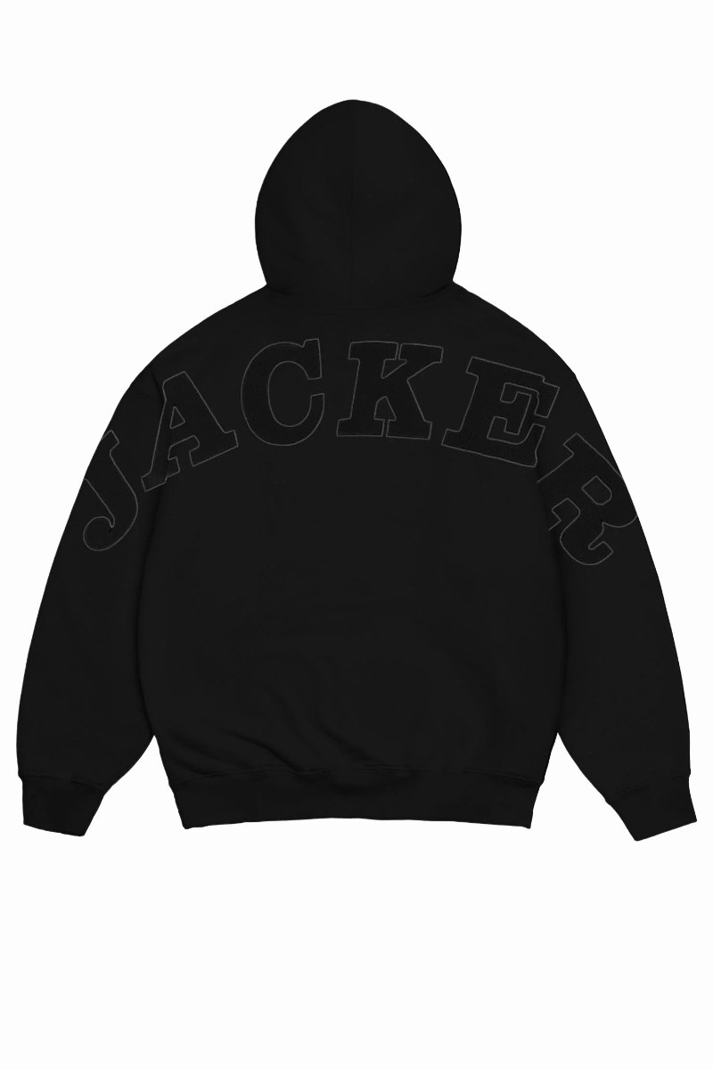 JACKER NOTORIOUS HOODIE ZIP Black