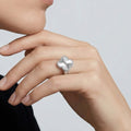 Van Cleef & Arpels Vintage White Alhambra Ring